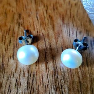 Pearl Stud Earrings